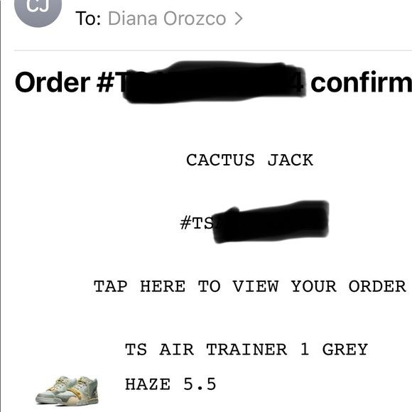 Travis Scott Air Trainer 1 Grey Haze /Size 5.5 M/7W - Picture 2 of 2